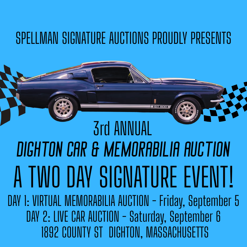 Third Annual Dighton Classic Car & Memorabilia Auction- Day 2