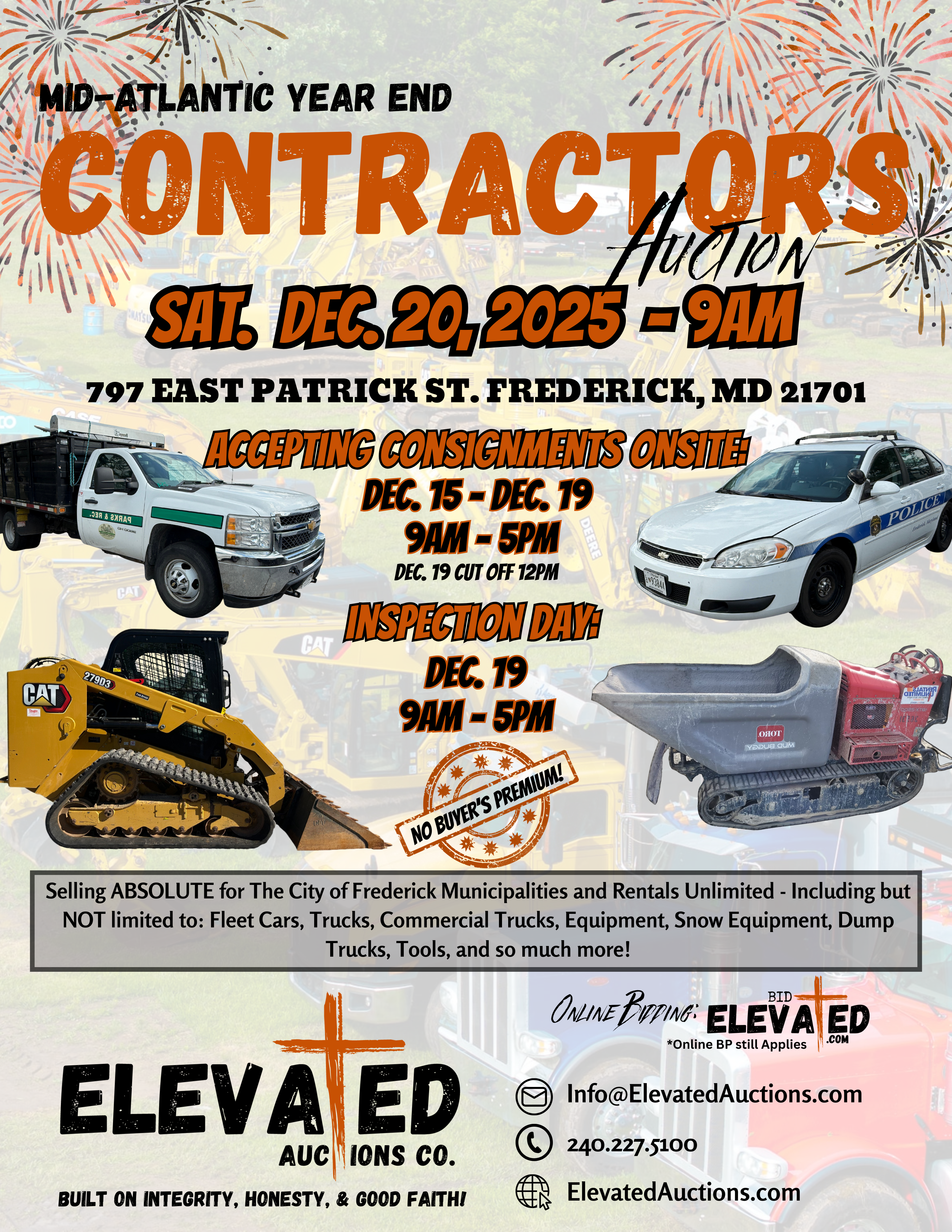 Mid-Atlantic Year End Contractors Auction