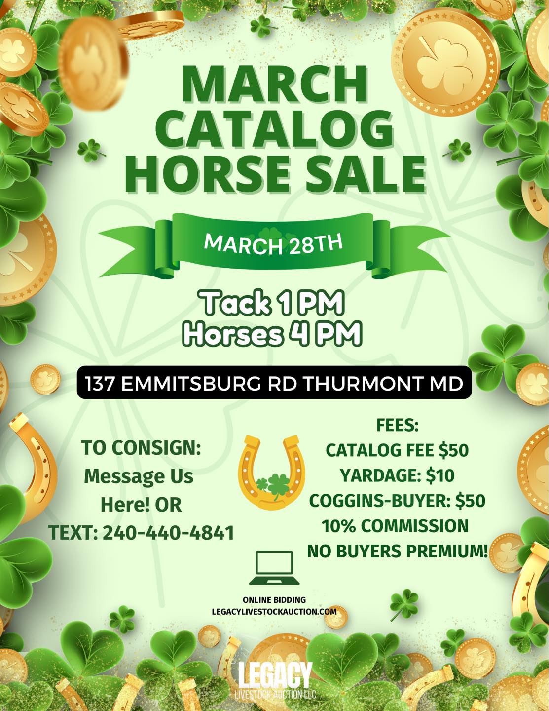 March Catalog Horse Sale