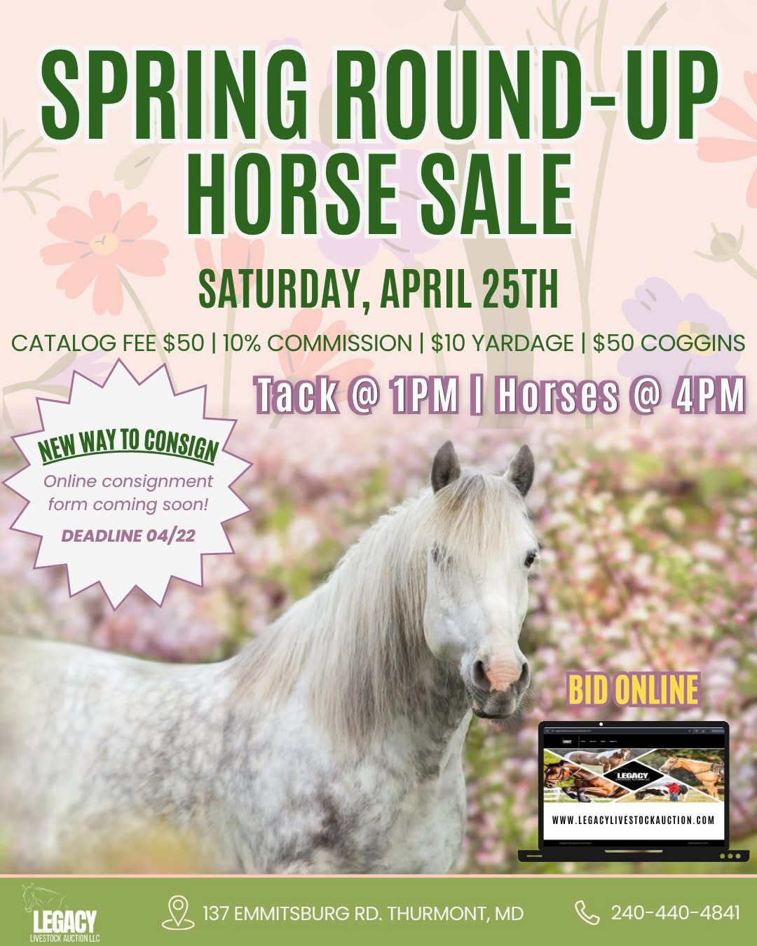 Spring Round-Up Catalog Horse Sale