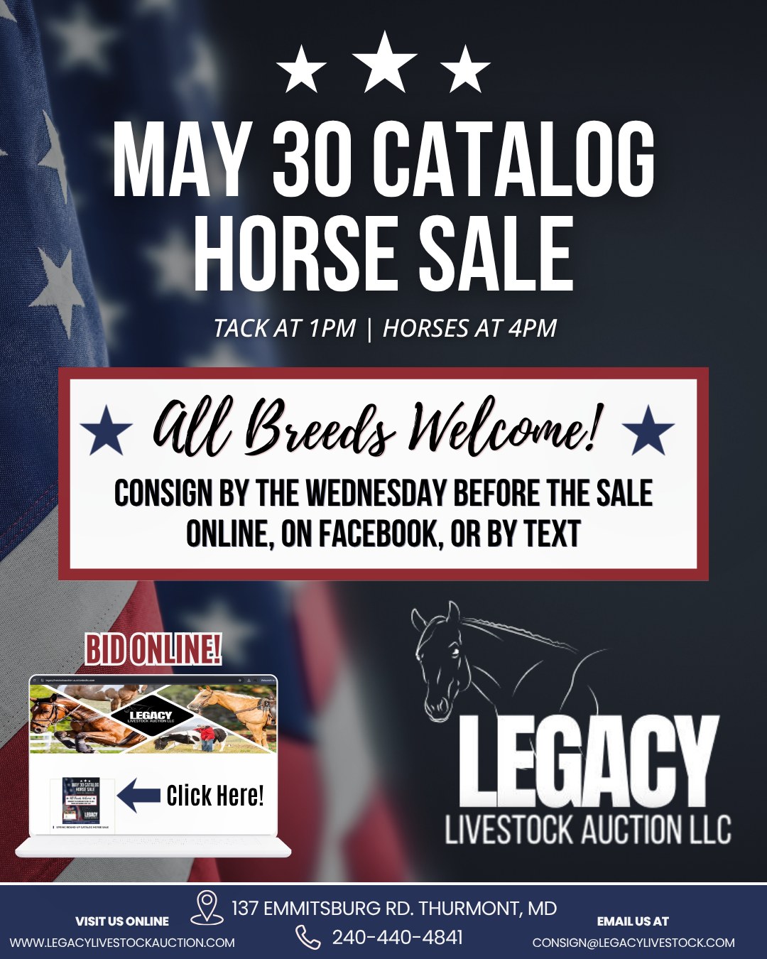 May Horse Catalog Sale
