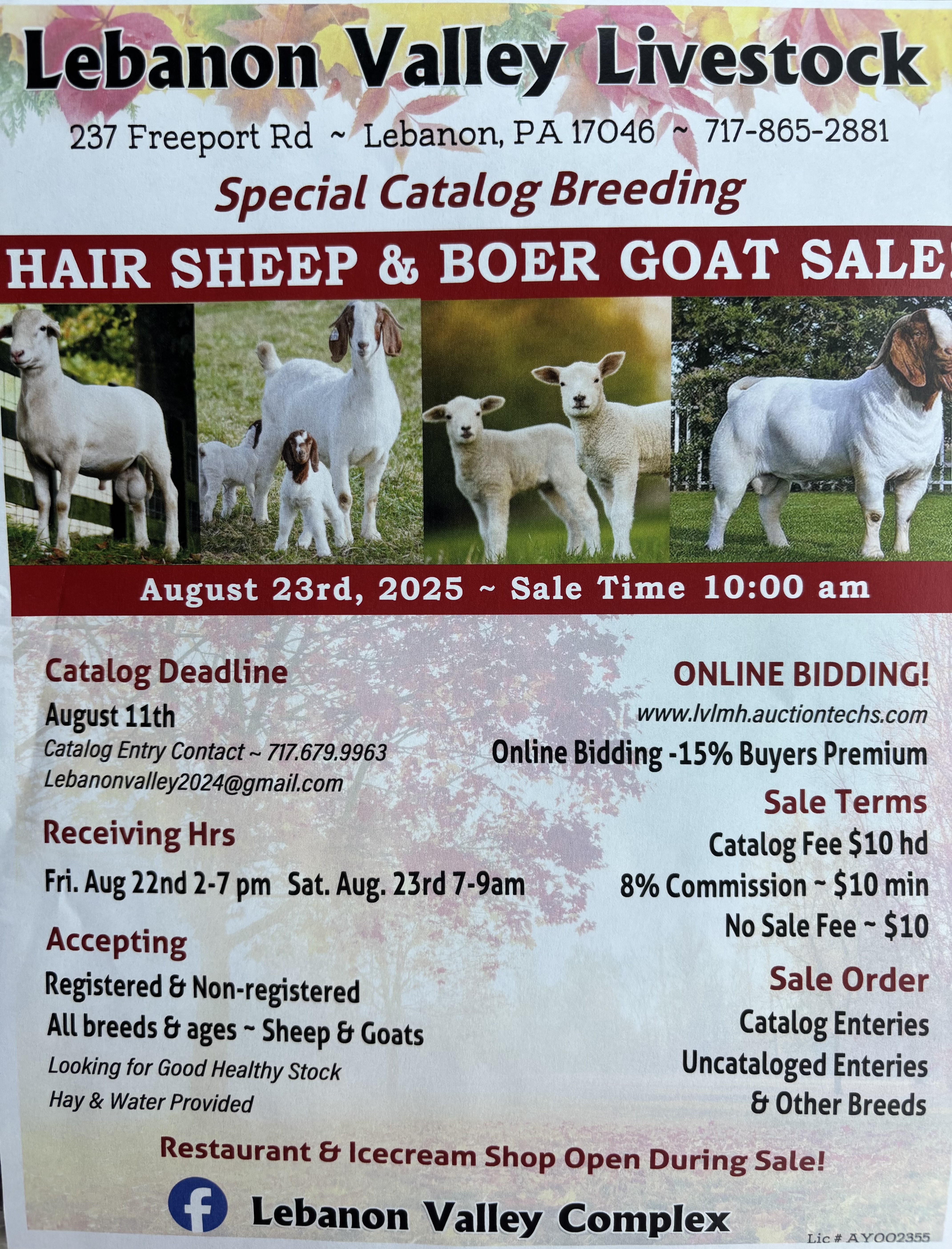 Hair Sheep and Boer Goat Sale